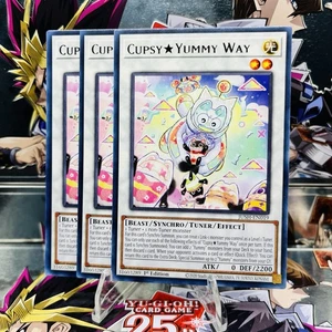 3x Yugioh Playset CupsyYummy Way JUSH-EN019 Rare 1st Ed Near Mint - Picture 1 of 1