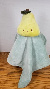 Rene Rofe Baby Peluche PERA COPERTA DI SICUREZZA Verde Striscia Bianca Lovey Toy - Foto 1 di 9