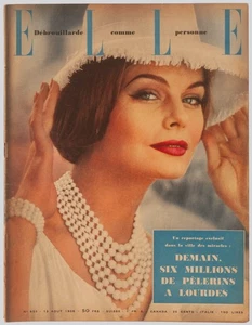'ELLE' FRENCH VINTAGE MAGAZINE 13 AUGUST 1956 - Picture 1 of 3