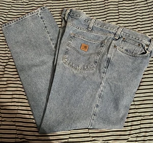 Carhartt Jeans Herren Straight Leg 38x32 Relaxed Cotton B460 LVB Blau Denim SCHÖN - Bild 1 von 14