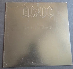 AC/DC - BACK IN BLACK Vinyl LP Embossed Cover Atlantic (1980) First Press - Picture 1 of 11