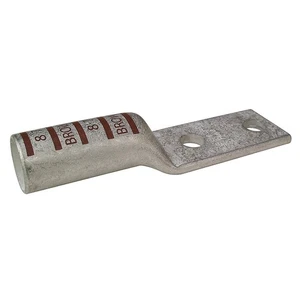 GRAINGER APPROVED 24D032 TwoHoleLugCmprsnConn,Long,Brown,87 24D032 - Picture 1 of 1