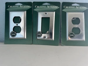 Creative Accents polierter Chrom Gang Kippschalter Lichtschalter Wandplatte Produktbündel - Bild 1 von 5