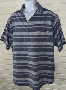 NUEVO CON ETIQUETAS Solaris Talla XL Para Hombres Azul Rayas S/S Camisa Abotonada Algodón Tejido Bolsillo - Imagen 1 de 14