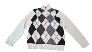 The Children's Place White Mock Neck 1/4 Zip Pullover Sweater Size XL (14) - Picture 1 of 15