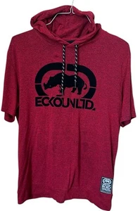 Camicia manica corta con cappuccio logo rinoceronte Ecko Unltd Urban Streetwear taglia XL - Foto 1 di 10