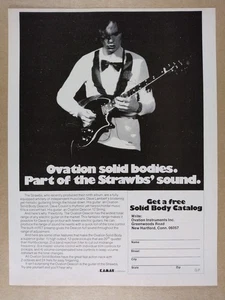 1976 Ovation Deacon Guitar The Strawbs vintage print Ad - Picture 1 of 1