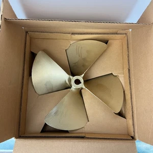 Acme 1235 4.5 x 14.25 4 Blade Inboard Propeller Left Hand Nibral 1 1/8 Bore NEW - Foto 1 di 13