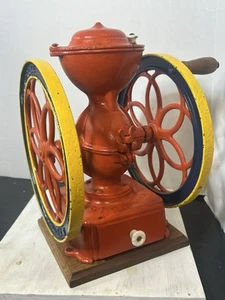 Antique Enterprise MFG CO No. 3 Double Wheel Coffee Mill Grinder. Restored . - Picture 1 of 24