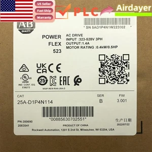 Allen-Bradley 25A-D1P4N114 PowerFlex 523 AC Drive NEW Sealed - Picture 1 of 6
