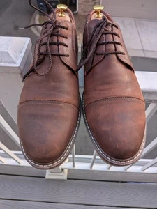 Scarpe eleganti Florsheim uomo Comfortech con suola flessibile in pelle marrone punta a cappuccio 10w - Foto 1 di 22