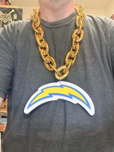 Neu NFL New Orleans Saints große Fan-Kette GOLD Halskette Schaumstoff USA VERKÄUFER - Bild 1 von 10