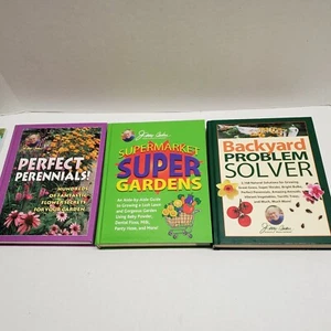 Lot of 3 Jerry Baker's GARDEN Hardcover BACKYARD PROBLEM SOLVER Super PERENNIALS - Picture 1 of 1
