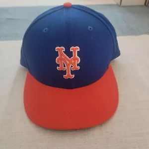 New york Mets Blue Alt Home Hat #27 March 15,2017 team issued Jeury's Familia - Picture 1 of 3