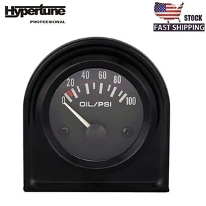 52mm 2 Inch Oil Pressure Gauge Meter Kit with Sensor Instrument Rack 100 PSI 12V - Picture 1 of 23