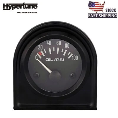 52mm 2 Inch Oil Pressure Gauge Meter Kit with Sensor Instrument Rack 100 PSI 12V - Image 1 of 4
