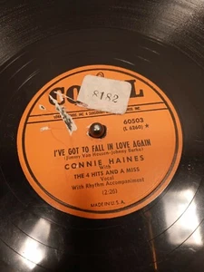 78RPM Connie Haines ( I'VE GOT TO FALL IN LOVE AGAIN/ TOO MANY HEARTS) CORAL - Picture 1 of 4