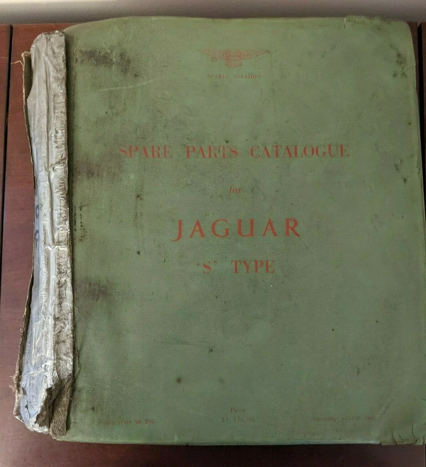 Catálogo de piezas originales 1963-1968 lista de repuestos JAGUAR TIPO S 3,4 3,8 litros  Foto 1 de 4