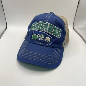 Seattle Seahawks Mütze Kappe '47 Marke Druckknopflasche verstellbar Netz-Rücken NFL - Bild 1 von 11