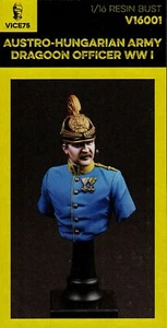 v16001/ VICE75 – Resin Bust – Austro-Hungarian Army Dragoon Officer WW 1 – 1:16 - Picture 1 of 1
