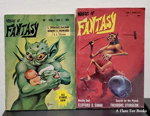 Worlds of Fantasy Magazine issues 1, 3, 4 by Ursula LeGuin, Robert E. Howard - Picture 1 of 4