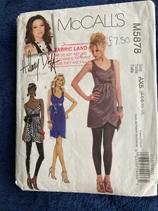 McCall's M5878 Misses’ Sleeveless Tunic & Short Dresses Sizes 4-12 Uncut - Picture 1 of 3