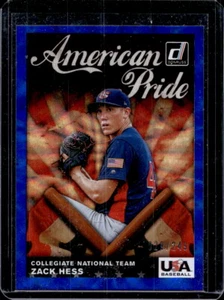 Zack Hess 2019 Donruss American Pride - Blue (029/249)- Team USA - Picture 1 of 2
