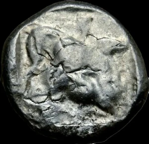 Cyprus, Kition Silver Stater. Azbaal, circa 449-425 BC. Ancient Greek. Rare - Picture 1 of 2
