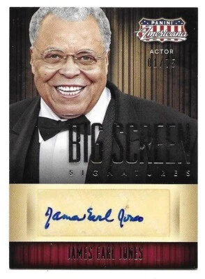 JAMES EARL JONES 2015 Panini Americana BIG SCREEN AUTOGRAPH #'d 1/75 DARTH VADAR - Image 1 of 4