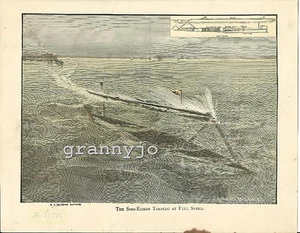 Torpedo original 1892 Los Sims-Edison impresión a toda velocidad Marina de los Estados Unidos - Imagen 1 de 4