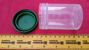 120ml Clear new small round empty plastic leakproof storage jars/containers  - Bild 1 von 4