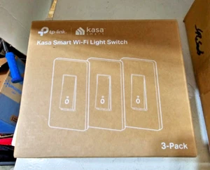 Tp-Link Kasa Smart Wi-Fi Light Switch Dimmer HS200P3 3 Pack NIB - Picture 1 of 10