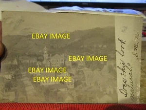 FOTO ANTIGUA RARA Postal Mannington West Virginia High School e Iglesias - Imagen 1 de 2