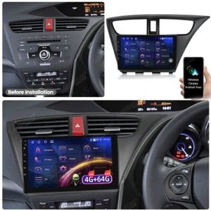 4G+64GB Car Stereo Radio For Honda Civic 2012-2017 Apple Carplay GPS Android 13 - Picture 1 of 23