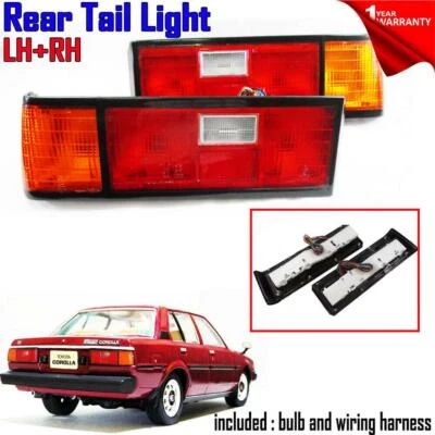 FOR TOYOTA SEDAN COROLLA SE GL Dx E70 Ke70 Ke75 73 TAIL LIGHT PAIR 1982-1984 83  Foto 1 de 4