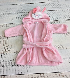 Vintage Carter’s Size 0-9M Light Pink & White Bunny Hooded Bathrobe - Picture 1 of 4