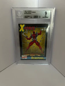 1991 Impel Marvel X-Force Promo Set Deadpool #3 BGS 9.0 Mint - Picture 1 of 2