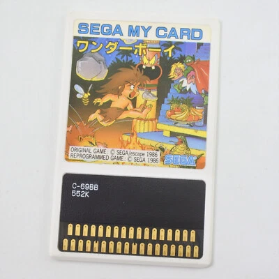 Sega My Card WONDER BOY C-69 Card Only SC-3000 SG-1000 1368 scc - Image 1 of 3