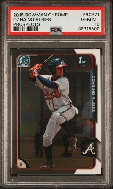 OZHAINO ALBIES 2015 Bowman Prospects CHROME #BCP71 PSA 10 GEM MINT  1ST BOWMAN