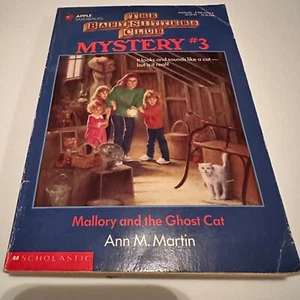 Baby-Sitters Club Mystery #3 Mallory and the Ghost Cat Ann M. Martin Book - Picture 1 of 10