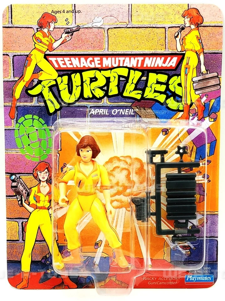 Teenage Mutant Ninja Turtles April O'neil Original 1988 With Blue Stripe