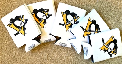 Pittsburgh Penguins NHL 12oz. Foam Can Koozies Coors Light 2019- NWOT - Lot of 5 - Image 1 of 4