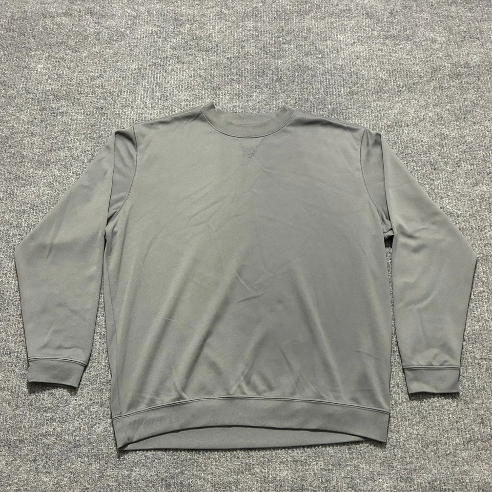 Sudadera Pebble Beach Performance Para Hombre Grande L Gris Cuello Redondo Pullover Activo Foto 1 de 4