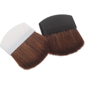  2 Pezzi Pennello Blush in Polvere Trucco Denso Pennelli Multifunzione per - Foto 1 di 12