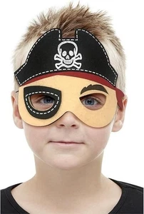 Childs Pirate Felt Mask - Picture 1 of 1