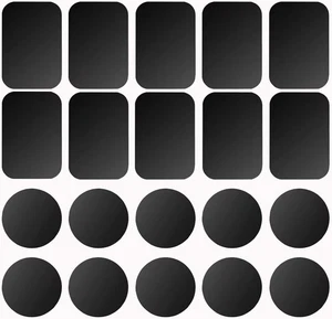 Piastre metalliche sottili ad alta adesione compatibili con supporti magnetici per telefono - confezione da 20 - Foto 1 di 7