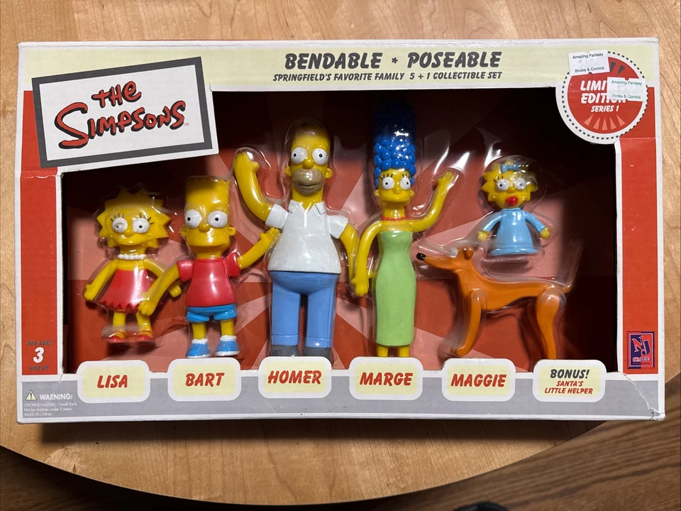 NJ Croce Sf301 The Simpsons Family Bendable Boxed Set