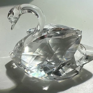 Vintage 🦢 Swarovski Crystal Medium (2.5 Inch Long) Iconic Swan Figurine no Box - Picture 1 of 11
