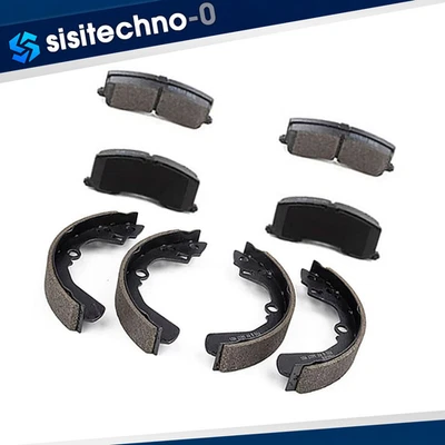 Front Brake Pads Rear Brake Shoes for 1995-2001 Suzuki Esteem 1.6L - Image 1 of 4