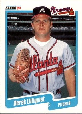 1990 Fleer #588 Derek Lilliquist - Image 1 of 2